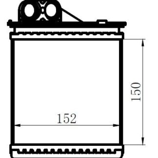 KALORIFER RADYATORU DUSTER 1,2TCE/1,5DCI/1,6i/2,0i 10-> (150x152x32 )