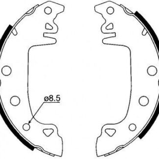 ARKA FREN BALATASI PABUC R12 M131 C15 (YAPISTIRMA)+1 MM KALIN