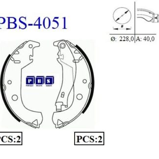 ARKA FREN BALATASI PABUC DOBLO ALBEA 1,2 / 1,3 / 1,4 / 1,6 / 1,9 (TRW MODEL)