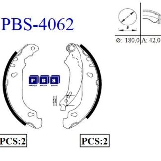 ARKA FREN BALATASI PABUC CLIO II SYMBOL LOGAN SANDERO 1,2 / 1,4 / 1,5 / 1,6 (ABS SIZ)