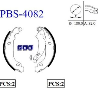 ARKA FREN BALATASI (PABUC) P206 P206+ (T3E) 1,1 1,4 1,4HDI 1,6 1,9D ABS 98> BOSCH TIPI (180*32)