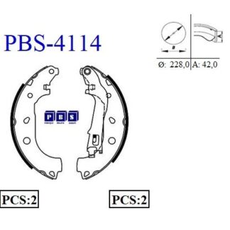 ARKA FREN BALATASI PABUC DOBLO II III IDEA ALBEA 1,3 / 1,4 / 1,6 / 1,9