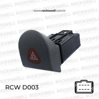DORTLU FLASOR ANAHTARI RENAULT KANGOO 97> DACIA SOLENZA 03>05 GRI (8 FIS)