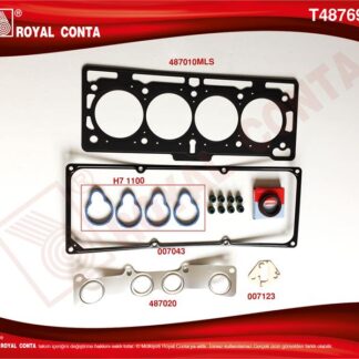 MOTOR TAKIM CONTASI UST LOGAN 1,4 8V / 1,6 8V (K7M 750 K7J 710) / (KECELI SUBAP LASTIKLI)