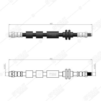 FREN HORTUMU ON (482mm) BMW E81 E87 E88 E82 E90 E91 E92 Z4 E89 04>12