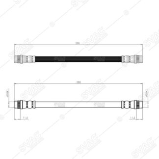 ARKA FREN HORTUMU CLIO SYMBOL-C3 II-C4 CACTUS-DS3