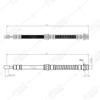 FREN HORTUMU ON SOL SAG CARISMA 96-06 – VOLVO S40 / V40 95-04