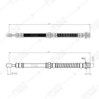 FREN HORTUMU ON SOL SAG VOLVO S40 / V40 95-04 MITSUBISHI CARISMA 1.6 95>06