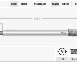 ISITMA KIZDIRMA BUJİSİ DUCATO III 2.3 D 3.0D / DAILY III IV / BOXER III 3.0 HDİ / JUMPER III 10>3.0 HDİ
