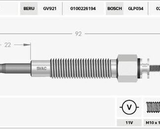 ISITMA KIZDIRMA BUJİSİ H100 2.5 D 93-04 / BONGO K2500 / PICK-UP D21 90>97 / L200 L300 86> PAJERO