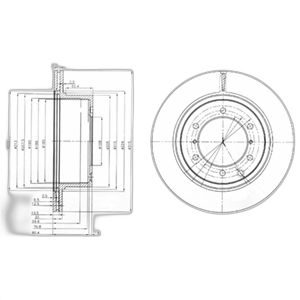 DEL BG4014 TERRACAN BENZIN-DIZEL FREN DİSKİ ARKA TAKIM