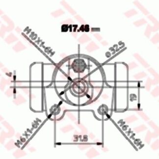 FREN SİLİNDİRİSAĞ SOL CLIO II 98> CLIO SYMBOL II 08> / LOGAN I 04> 17,78 mm