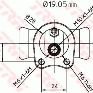 FREN SİLİNDİRİ COMBO 1.4 1.4 16V 1.7D 84>01 19.05MM