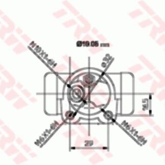 FREN SİLİNDİRİSAĞ R19 / AX 86> 19.05MM