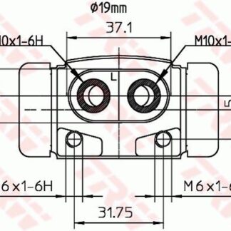 FREN SİLİNDİRİ SOL ACCENT 1.3İ 12V 1.5İ 12V 1.5İ 16V 94>00 19MM