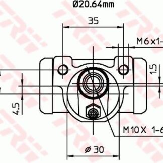 FREN SİLİNDİRİSAĞ SOL DOBLO I II IDEA PANDA 03> PUNTO 93> 20.64MM1.2İ 1.4 1.3 MTJ 1.9 MTJ