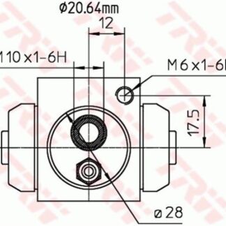 FREN SİLİNDİRİ ASTRA H 1.4 1.6 1.7 CDTI VECTRA1.6 1.7 2.0DI 20.64MM