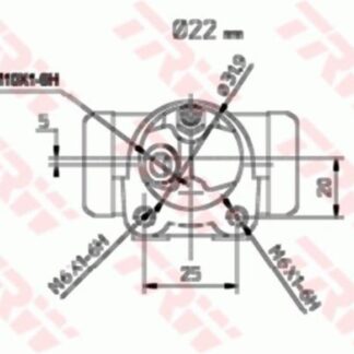 FREN SİLİNDİRİSAĞ R9 R11 EXPRESS / P309 22.00MM