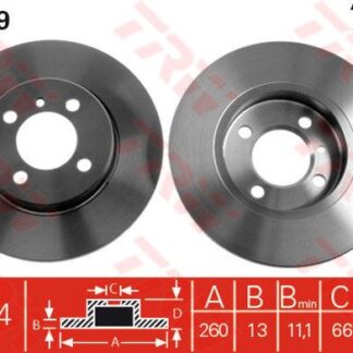 ON FREN DISK BMW E30 316 316I 318I 82>97