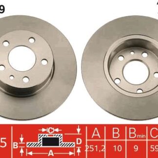 FREN DİSKİ ARKA TAKIM BM- ALFA ROMEO 147-156 01-