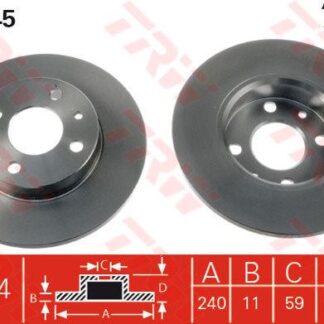 ON FREN DISKI FIAT 500 500C 07> TEMPRA TIPO PUNTO PANDA MAREA BRAVO 96> ALFA ROMEO 145 146 155 92> FORD KA 08>12