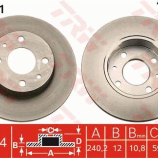 FREN DİSKÖN UNO 70 4 BİJON 240MM