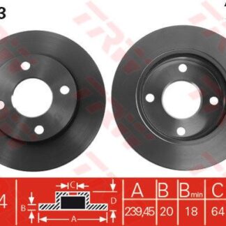 ON FREN DISK AYNASI ESCORT ORION 1,3 1,4,1,8D 1,8TD 90>00 FIESTA 1,1 1,3 1,4 1,6 KA 1,0 1,3 99>08 MAZDA 121 1,25 / 1,8D 99> HAVA SOGUTMALI