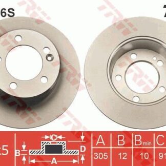 FREN DİSKARKA MASTER III 10> / MOVANO B 10> / NV400 10> ÇİFT TEKER 305MM