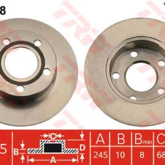 ARKA FREN AYNASI A6 1,8T / 2,4 / 2,7 / 2,8 / S6 / 2,5TDI 97>