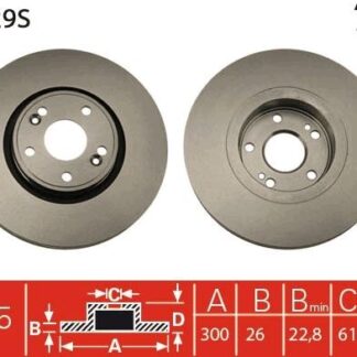 FREN DİSKİ ÖN 300MM(5 BIJON) LAGUNA I-II 98-