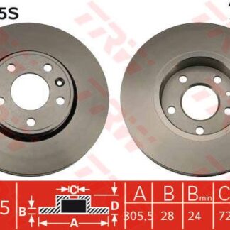 ON FREN AYNASI (DISKI) HAVALI TRAFIC II VIVARO 1,9DCI / 2,0DCI (5 BIJON)