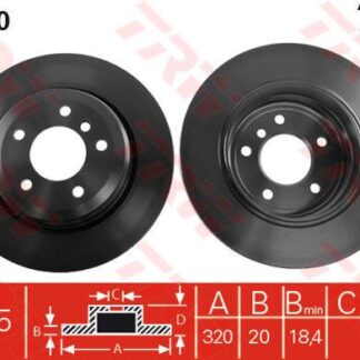 ARKA FREN DISKI BMW E60 E61 320MM