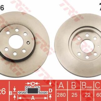 ON FREN DISKI ASTRA H 1.4 1.6 04> MERIVA 1.6 03> COMBO 1.3 CDTI