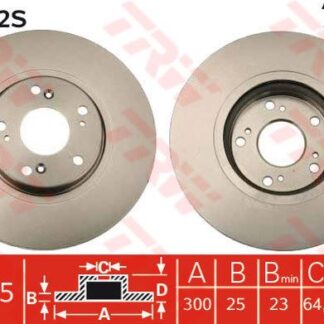 ON FREN DISK AYNASI HAVALI HONDA ACCORD VIII 202 CDTI 204 03-08 (300X5)