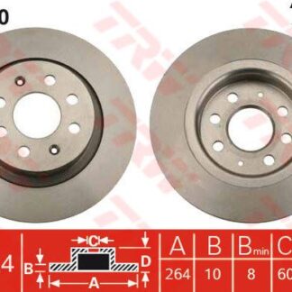 ARKA FREN DISKI FIAT GRANDE PUNTO PUNTO EVO 1.2 1.3 1.4 T-JET 05> OPEL CORSA E 1.0 1.3 CDTI 1.4 14>