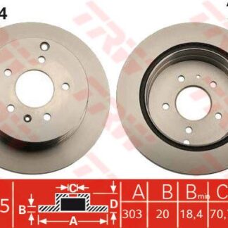 ARKA FREN AYNASI HAVALI 303MM CAPTIVA ANTARA 06>