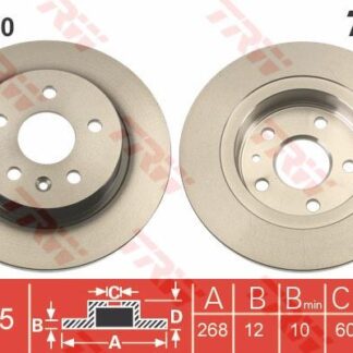 ARKA FREN DISK AYNASI ASTRA CRUZE J 1.3 CDTI / 1.4 / 1.4 TURBO / 1.6 / 1.6 SIDI / 1.7 CDTI / 2.0 CDTI 12 / 09