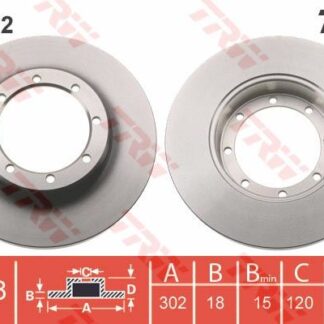 FREN DİSKİ ARKA 302 MM ÇIFT TEKER MASTER III 09-
