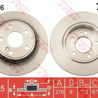 FREN DISKI ARKA W176-246-117 12-