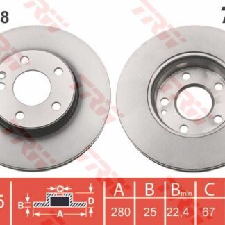 FREN DISKI ON W176 12>18 W246 11>18 C117 13>19