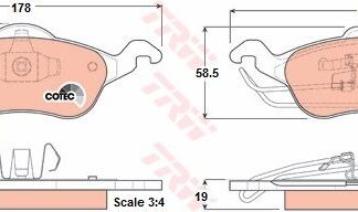 ON FREN BALATASI FOCUS 1,6 16V / 1,8 16V / 1,8TDCI / 2,016V 98>04