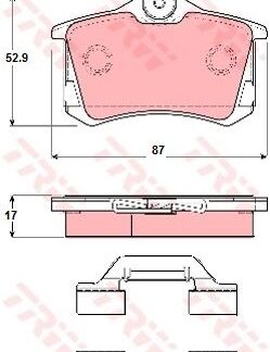 ARKA FREN BALATASI TOLEDO II 1,9TDI / 2,3 V5 10 / 00>