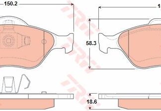 ON FREN BALATASI FIESTA IV / V 95>08 FUSION 02>12 KA 1,6 03>08 MAZDA 121 III 03> ABSLI