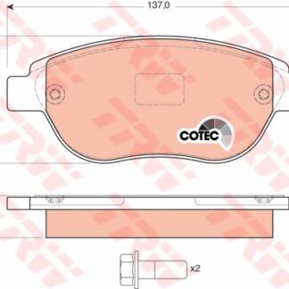 ON FREN BALATASI CITROEN C3 II C4 XSARA BERLINGO 00> PEUGEOT 1007 207 307 206 00> FIAT DOBLO 06> GEELY EMGRAND EC7 09>13