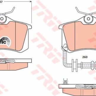 ARKA FREN BALATASI IBIZA IV 1,2 / 1,4 16V 1,9TDI 02> POLO 01>
