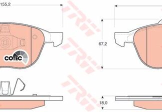 ON FREN BALATASI FOCUS 04> C-MAX 07> KUGA 2.0 TDCI 08> VOLVO C30 C70 II S40 II V50 03> MAZDA 3 03> MAZDA 5 05>