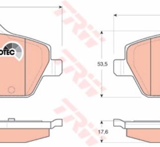 FREN BALATASI ÖN BMW E81 116D 118D 06>9.12 E87 116I 118I 2.0İ 116D 118D 03>9.12 E82 118I 118D 08>