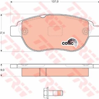 ON FREN BALATASI CITROEN C3 II C4 XSARA BERLINGO 00> PEUGEOT 1007 207 307 206 00> FIAT DOBLO 06> GEELY EMGRAND EC7 09>13