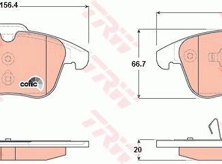 FREN BALATASI ÖN MONDEO IV 07> GALAXY 06> SMAX 06> VOLVO S80 06> V70 07> S60 10> V60 FREELANDER II 06>