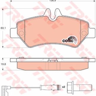 FREN BALATASI ARKA SPRINTER 906 06> CRAFTER 06>16
